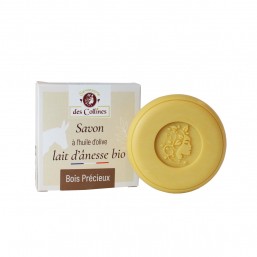 Savon lait d'ânesse - Parfum Bois Précieux - 50gr - Savonnerie des Collines