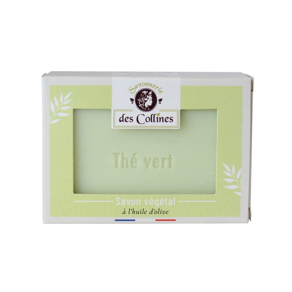 Savon végétal - 100gr - Parfum Thé Vert - Savonnerie des Collines
