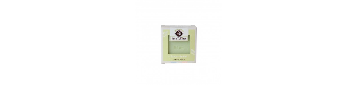 Savon végétal - 50gr - Parfum Thé Vert - Savonnerie des Collines