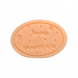 Savon Personnalisable - Anniversaire - Forme Ovale - Savonnerie des Collines