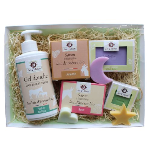 Coffret Détente - 5 Produits - Emballage Cadeau - Savonnerie des Collines