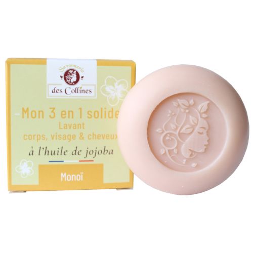 Savon 3 en 1 - corps, visage & cheveux - 100gr - Savonnerie des Collines