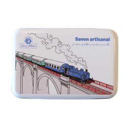 Boite Collector - Pour Savon 100gr - Visuel Train - Savonnerie des Collines