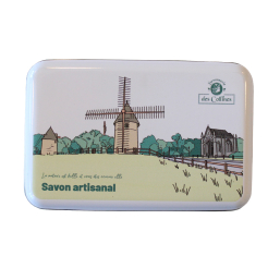 Boite Collector - Pour Savon 100gr - Visuel Moulin - Savonnerie des Collines