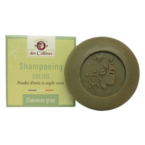 Shampoing solide - cheveux gras- 100gr - Savonnerie des Collines Shampoing solide - cheveux gras- 100gr - Savonnerie des Collines