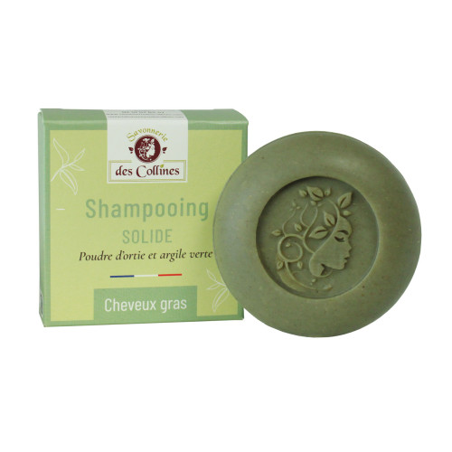 Shampoing solide - cheveux gras- 100gr -  Savonnerie des Collines