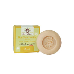 Savon 3 en 1 - corps, visage & cheveux - 50gr - Savonnerie des Collines