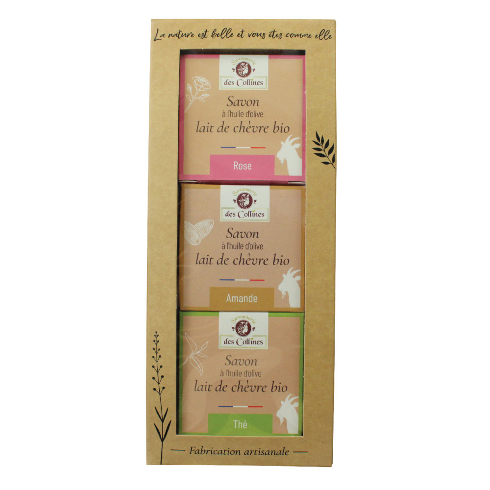 Lot De 5 Savons Au Lait De Chèvre 125g - 100% Artisanal Français - Neuf