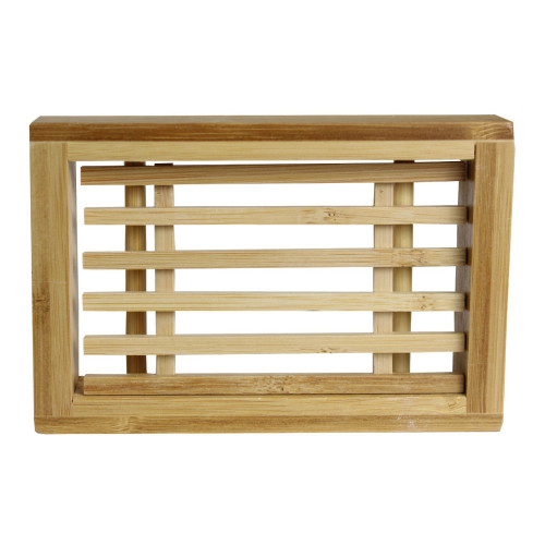 Porte-Savon en Bambou - Modèle Rectangulaire - Savonnerie des Collines