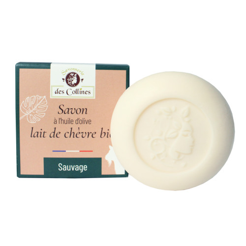 Savon lait de chèvre - Parfum Sauvage - 100gr - Savonnerie des Collines
