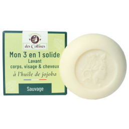 Savon 3 en 1 - corps, visage & cheveux - 100gr - Savonnerie des Collines