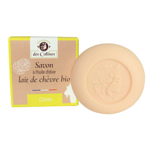 Savon lait de chèvre - Parfum Citron - 100gr - Savonnerie des Collines