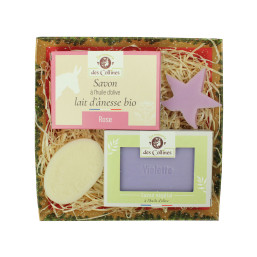 Coffret Noël Duo - Corbeille de 2 savons - La Savonnerie des Collines