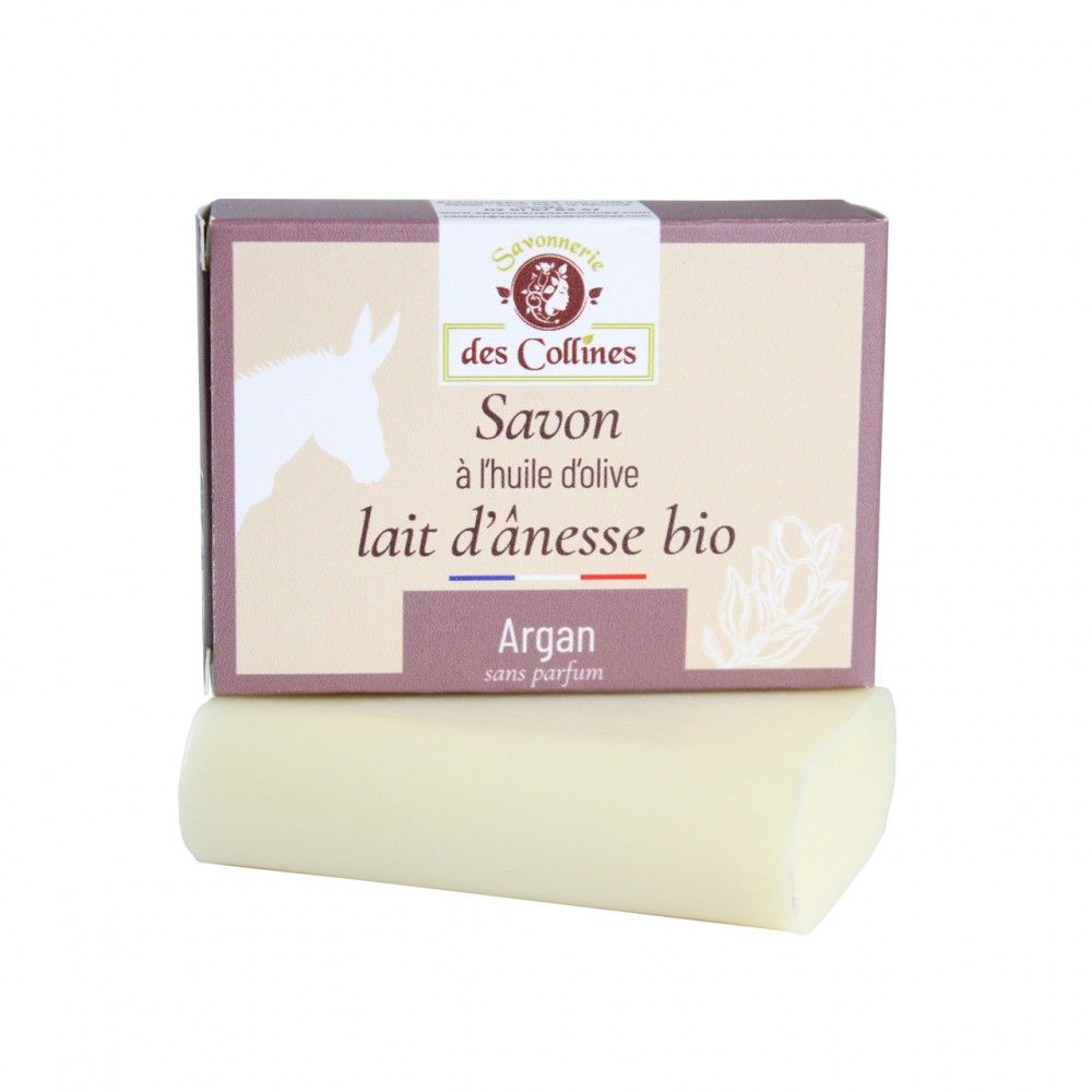 Savon lait d'ânesse - Argan- 100gr - Savonnerie des Collines Savon lait d'ânesse - Argan- 100gr - Savonnerie des Collines