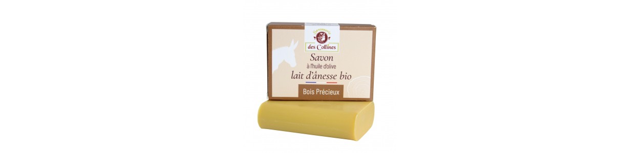 Savon lait d'ânesse - Parfum Bois Précieux - 100gr - Savonnerie des Collines