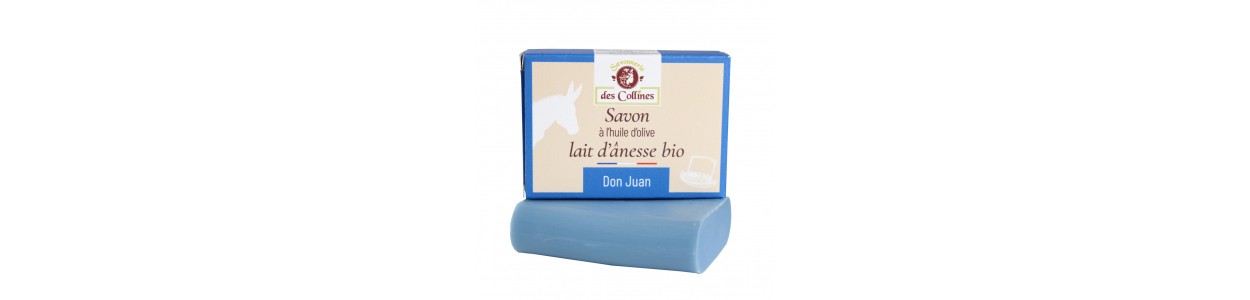 Savon lait d'ânesse - Parfum Don Juan - 100gr - Savonnerie des Collines
