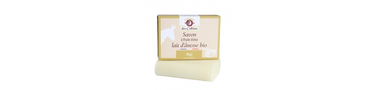 Savon lait d'ânesse - Miel de Vendée - 100gr - Savonnerie des Collines