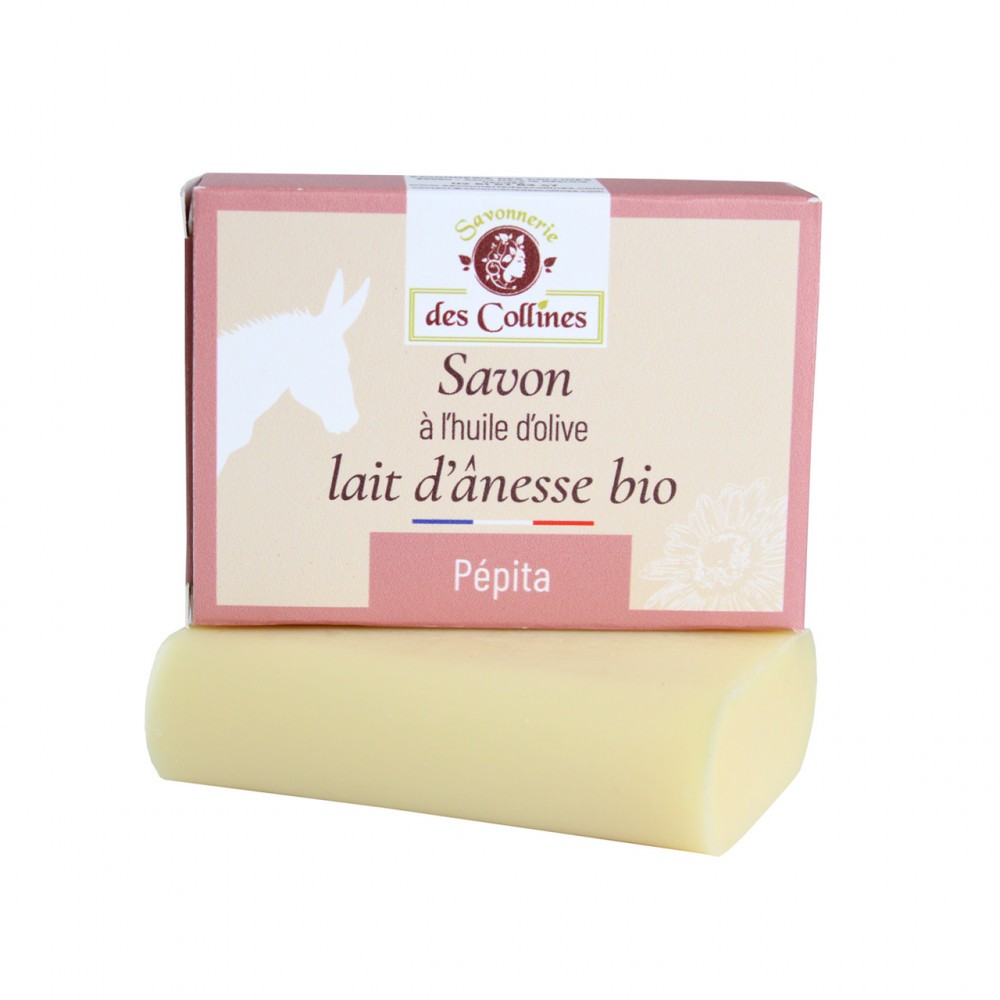 Savon lait d'ânesse - Parfum Pépita - 100gr - Savonnerie des Collines