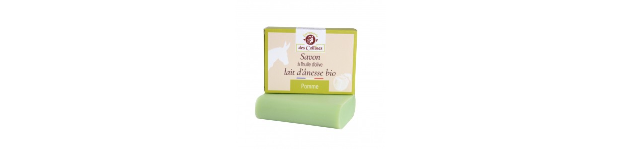 Savon lait d'ânesse - Parfum Pomme - 100gr - Savonnerie des Collines