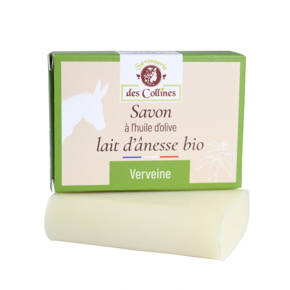 Savon lait d'ânesse - Parfum Verveine - 100gr - Savonnerie des Collines