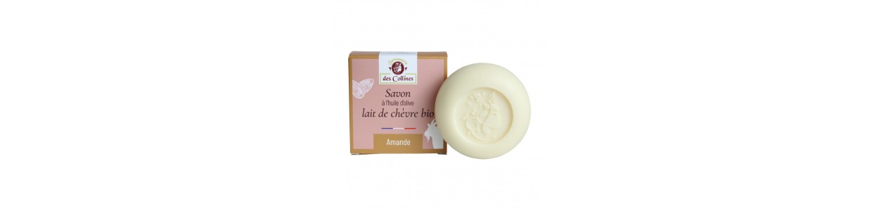 Savon lait de chèvre - Parfum Amande - 100gr - Savonnerie des Collines