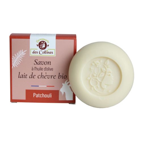 Savon lait de chèvre - Parfum Patchouli - 100gr - Savonnerie des Collines