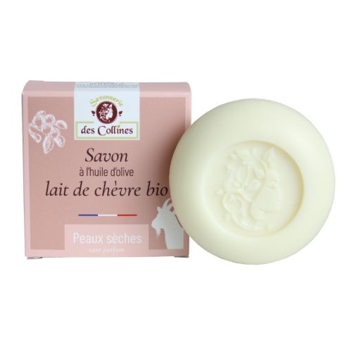 Savon lait de chèvre - Peaux Sèches - 100gr - Savonnerie des Collines