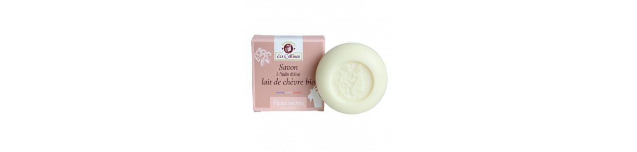 Savon lait de chèvre - Peaux Sèches - 100gr - Savonnerie des Collines