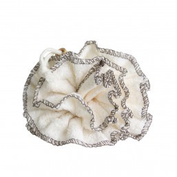 Fleur de douche - bambou - couleur : blanc - Savonnerie des Collines
