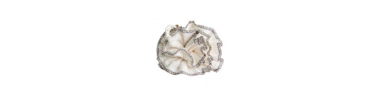 Fleur de douche - bambou - couleur : blanc - Savonnerie des Collines