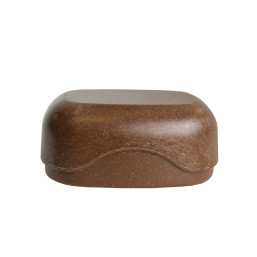 Boite à savon en bois - modèle rond - fermé - Savonnerie des Collines