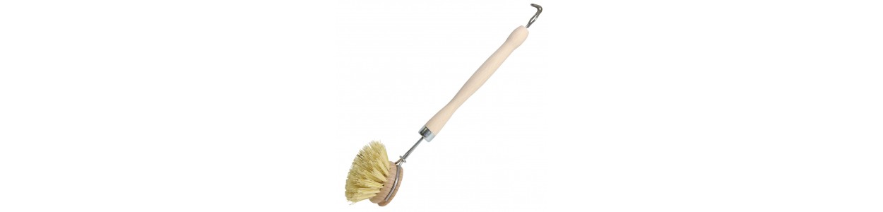 Brosse vaisselle - bois - rechargeable - Savonnerie des Collines