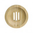 Porte savon en bambou rond
