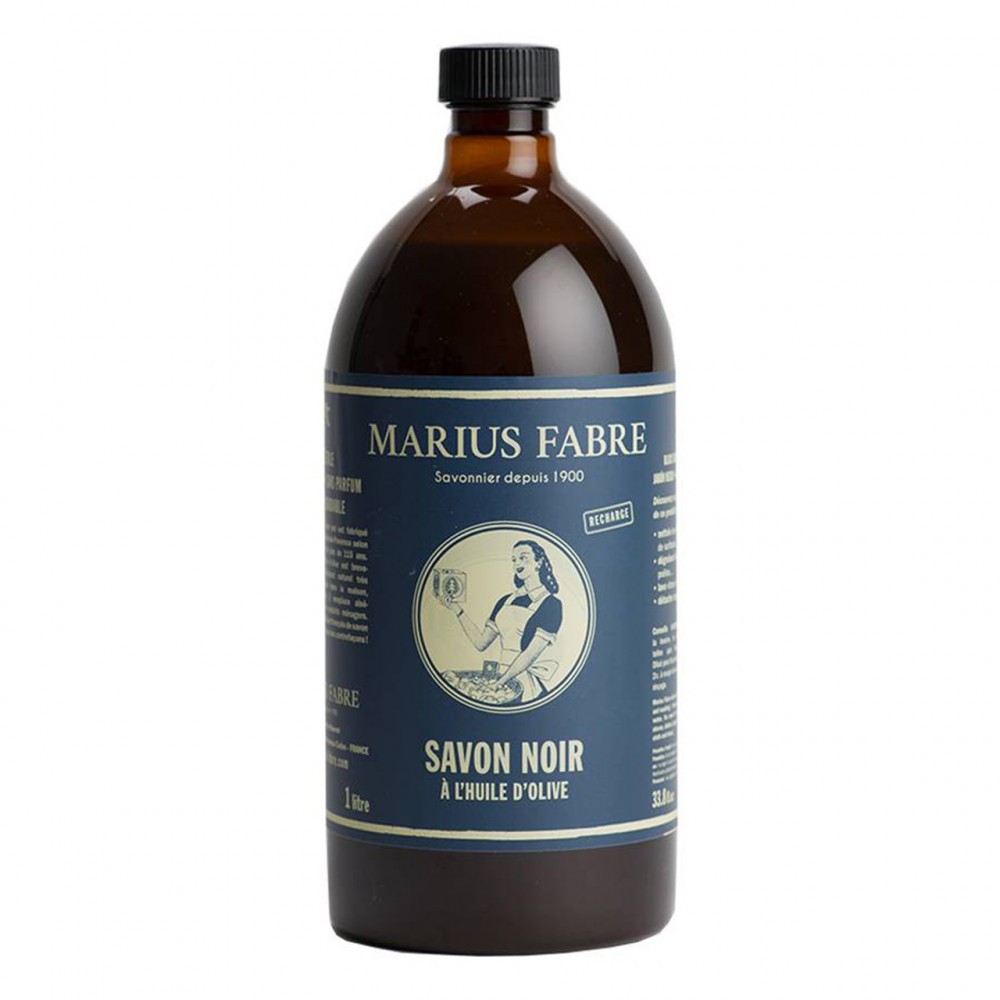 Savon noir - huile d'olive - 1L - Savonnerie des Collines