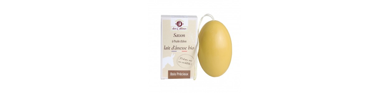 Savon lait d'ânesse - Parfum Bois Précieux - 150gr - Savonnerie des Collines