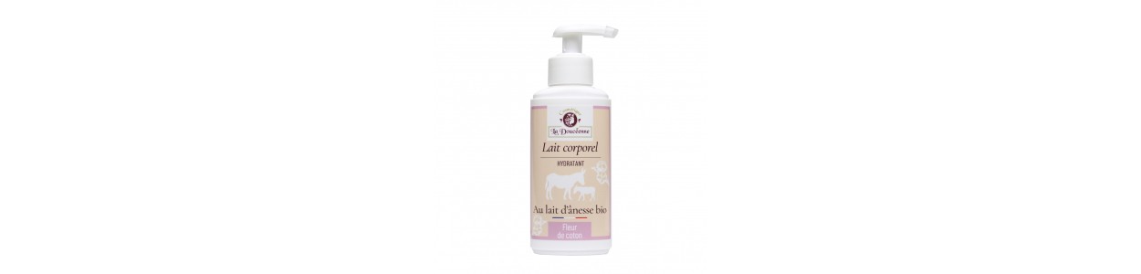 Lait Corporel - Lait d'ânesse - Parfum fleur de coton - Savonnerie des Collines