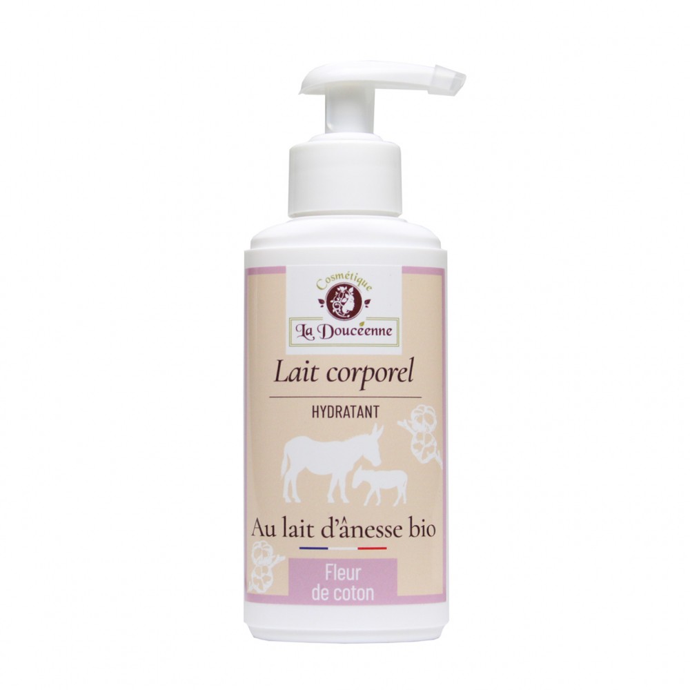 Lait Corporel - Lait d'ânesse - Parfum fleur de coton - Savonnerie des Collines